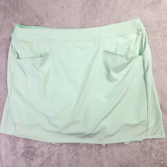 Ralph Lauren RLX Skort Women L Mint Green Pleated Performance Cruise Golf Tennis - Picture 2 of 11